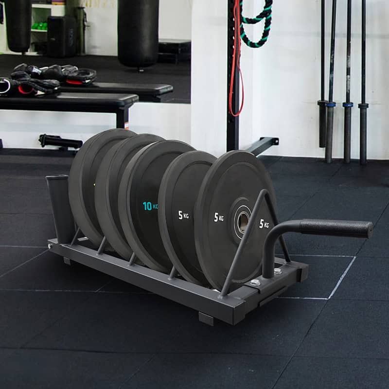 IronMan Horizontal Weight Plate Rack with Wheels