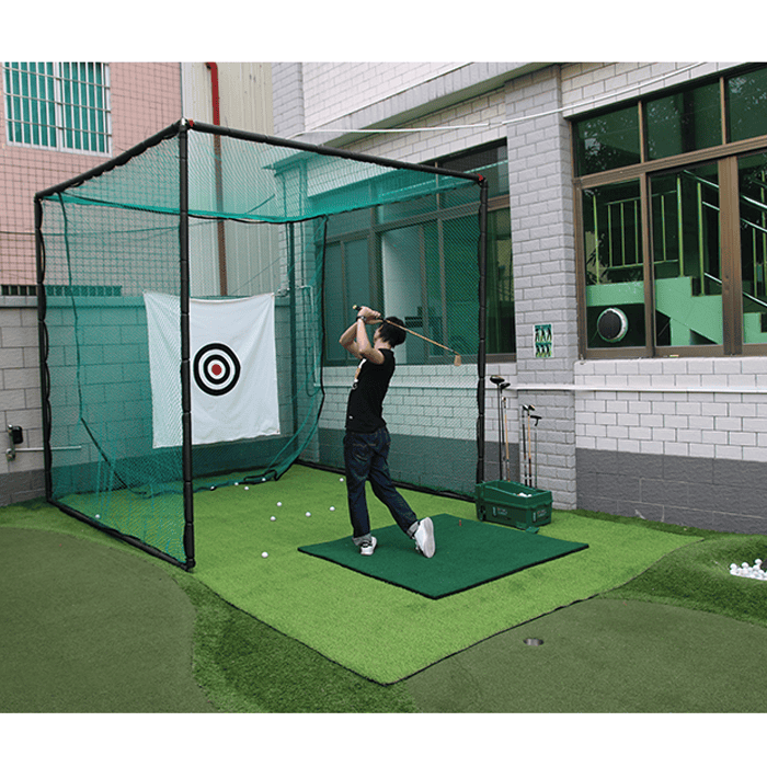 Hillman PGM 3m Heavy Duty Golf Practice Cage and 1.2m Practice Mat Package