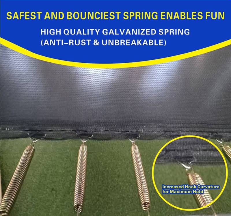 8x12ft Rectangular Trampoline with Safety Enclosure Grey - Free Ladder Shoe Tidy Anchor Kit Basketball
