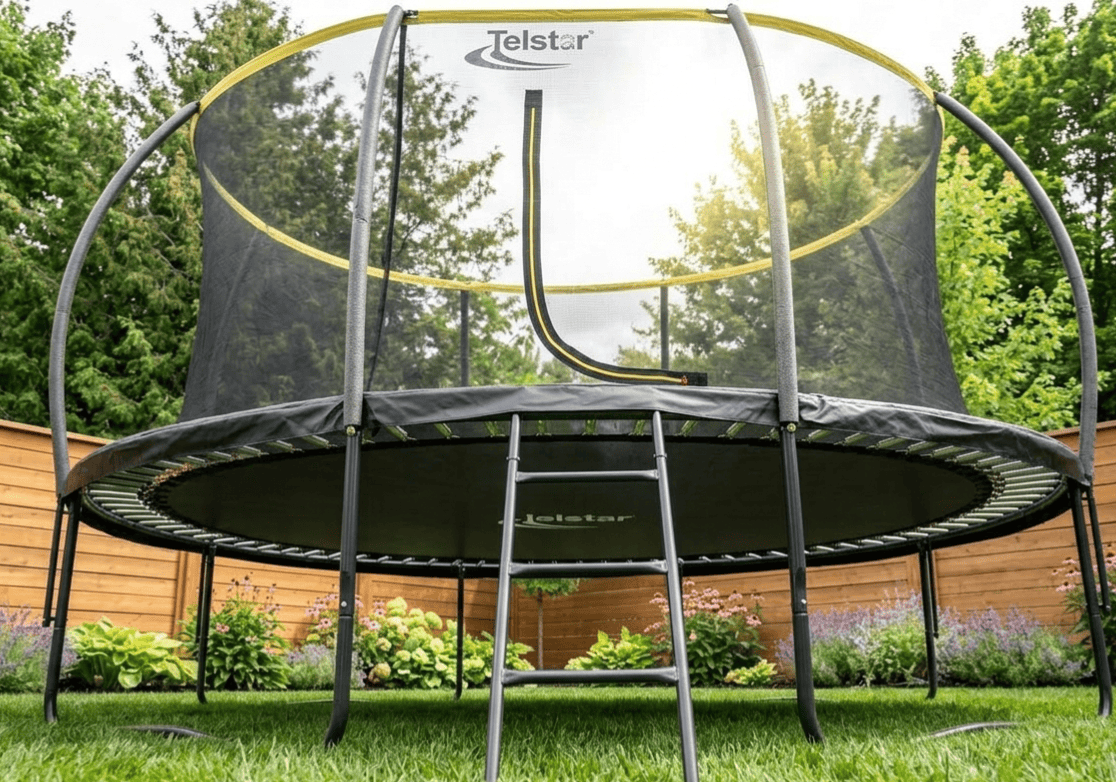 Big Foot Orbit 7x10ft Oval Trampoline With Safety Enclosure Free Ladder Cover & Anchor Kit - Image 11