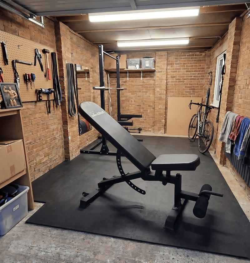 Ironman Professional Weight Training Bench & 24kg Adjustable Dumbbell Pair Set