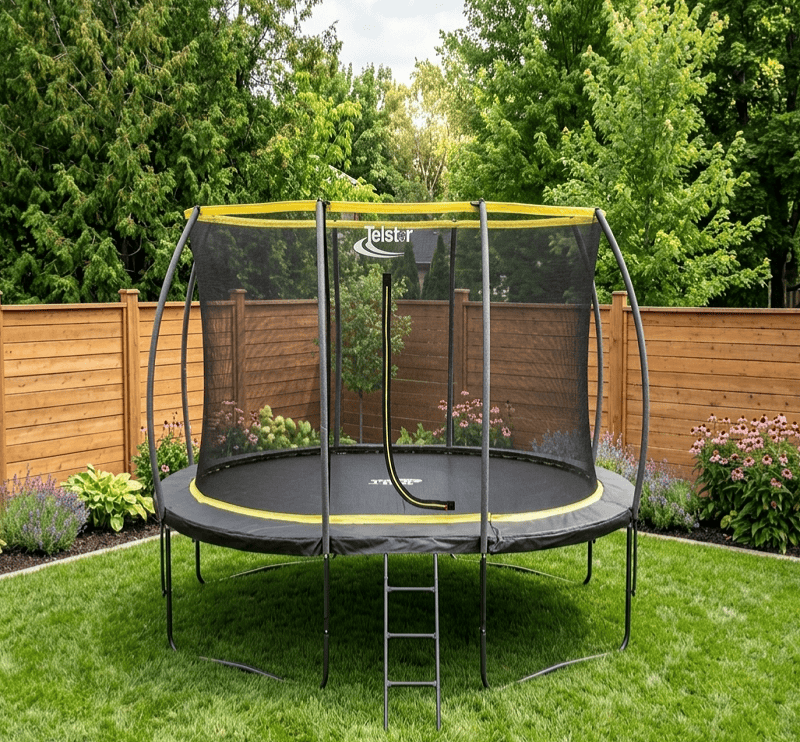 Big Foot Orbit 7x10ft Oval Trampoline With Safety Enclosure Free Ladder Cover & Anchor Kit - Image 9