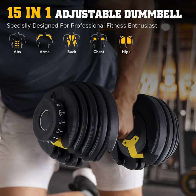 IronMan Flat Weight Training Bench & 24kg Adjustable Dumbbell Pair Set