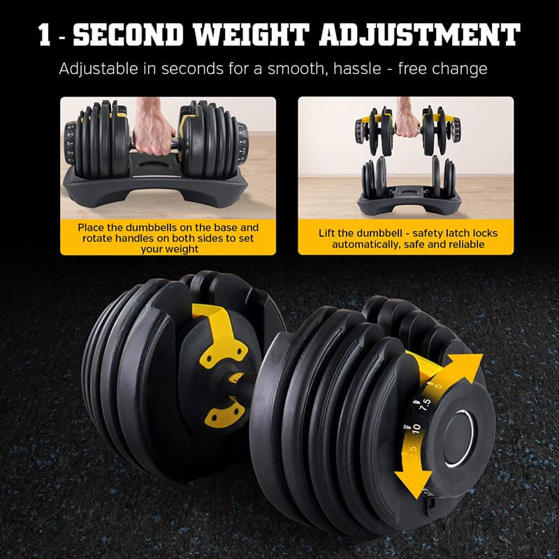 IronMan Flat Weight Training Bench & 24kg Adjustable Dumbbell Pair Set