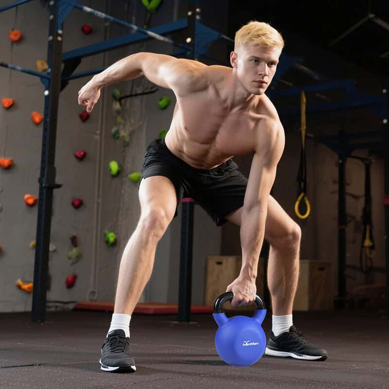 Ironman 18kg Cast Iron Coated Kettlebell
