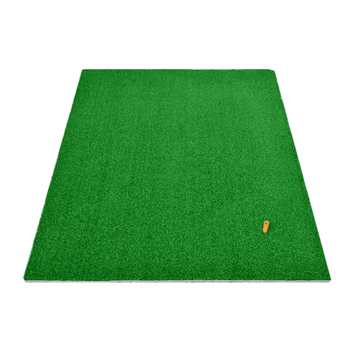 Hillman PGM Golf Artificial Turf 1.25m Practice Mat with Rubber Tee