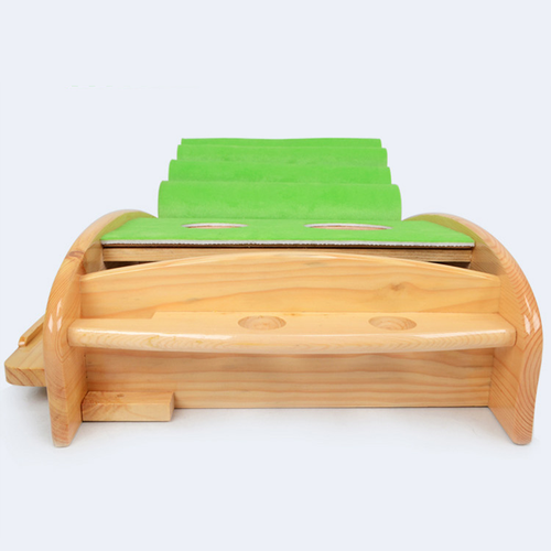 Hillman PGM Natural Wood 3m Golf Putting Trainer with Auto Ball Return - Image 9
