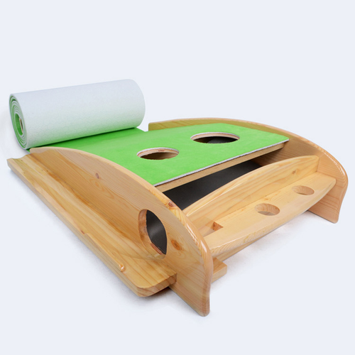 Hillman PGM Natural Wood 3m Golf Putting Trainer with Auto Ball Return - Image 10