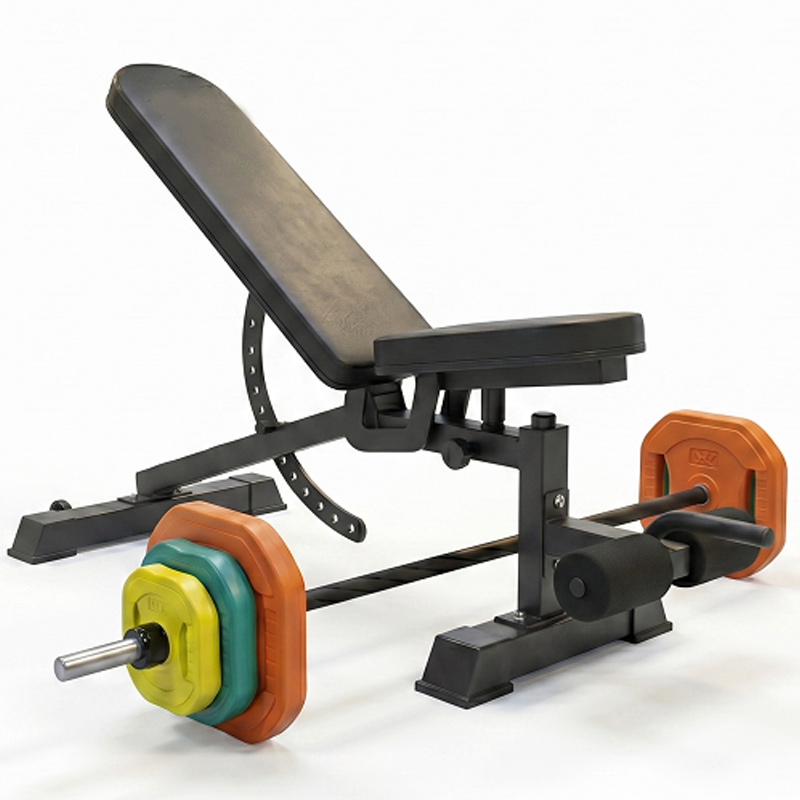 Ironman Professional Weight Training Bench & 20kg Pump Barbell Set