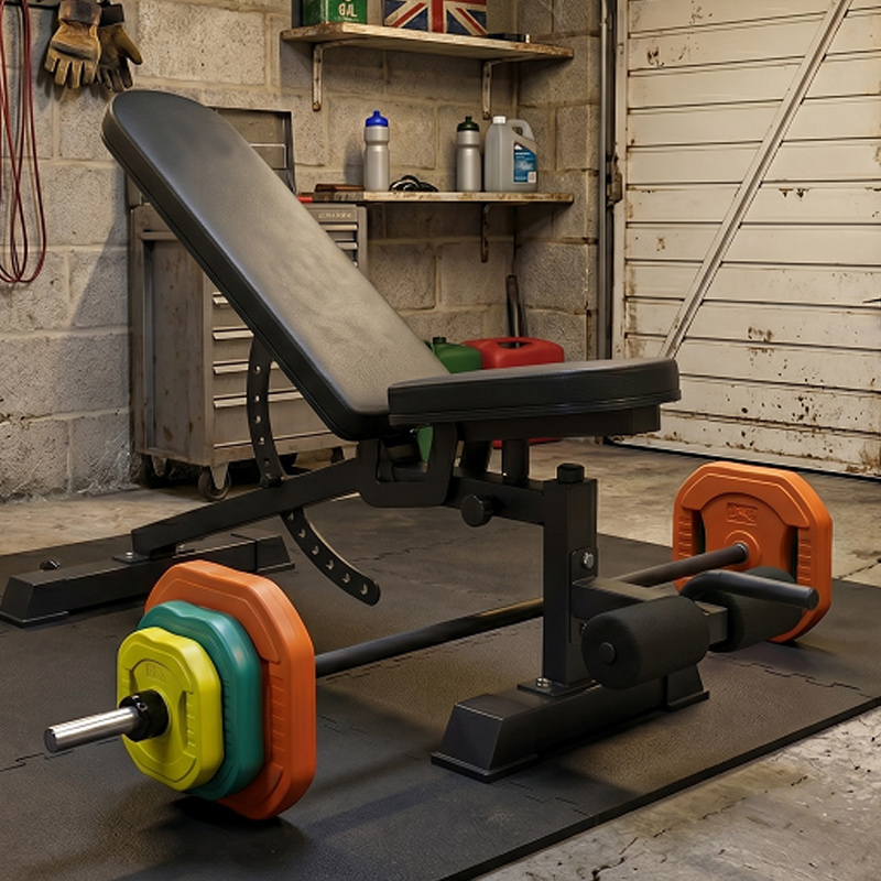 Ironman Professional Weight Training Bench & 20kg Pump Barbell Set