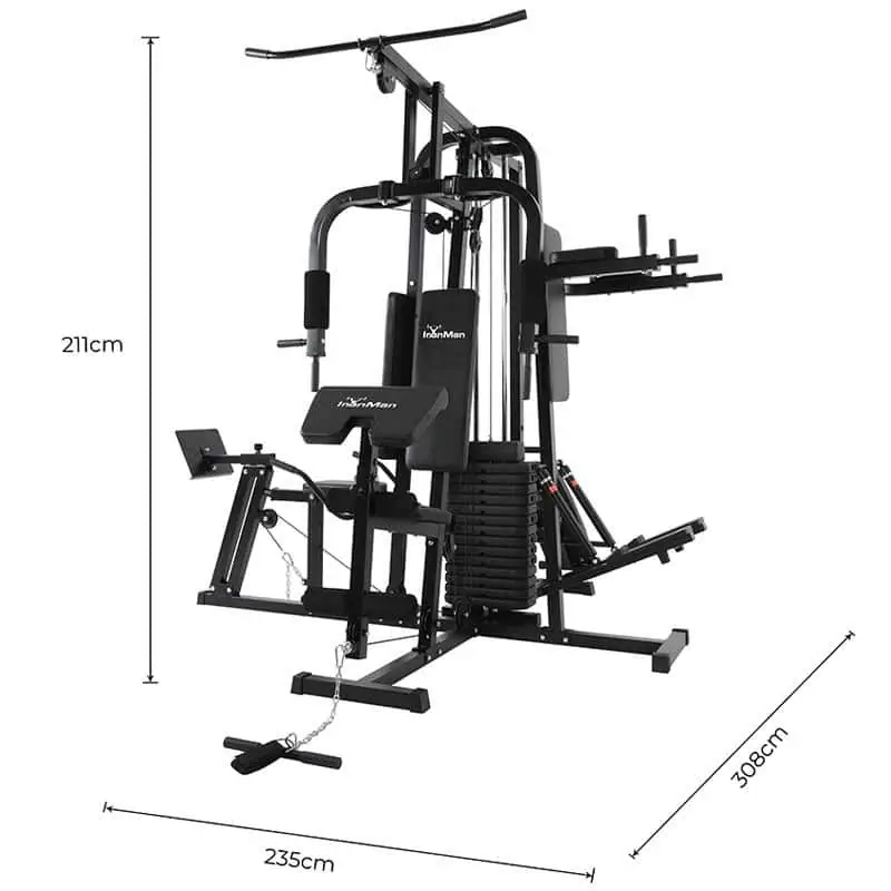 Iron Man Advanced 4 Station Home Multi Gym with 100kg Weight Stack - Image 7