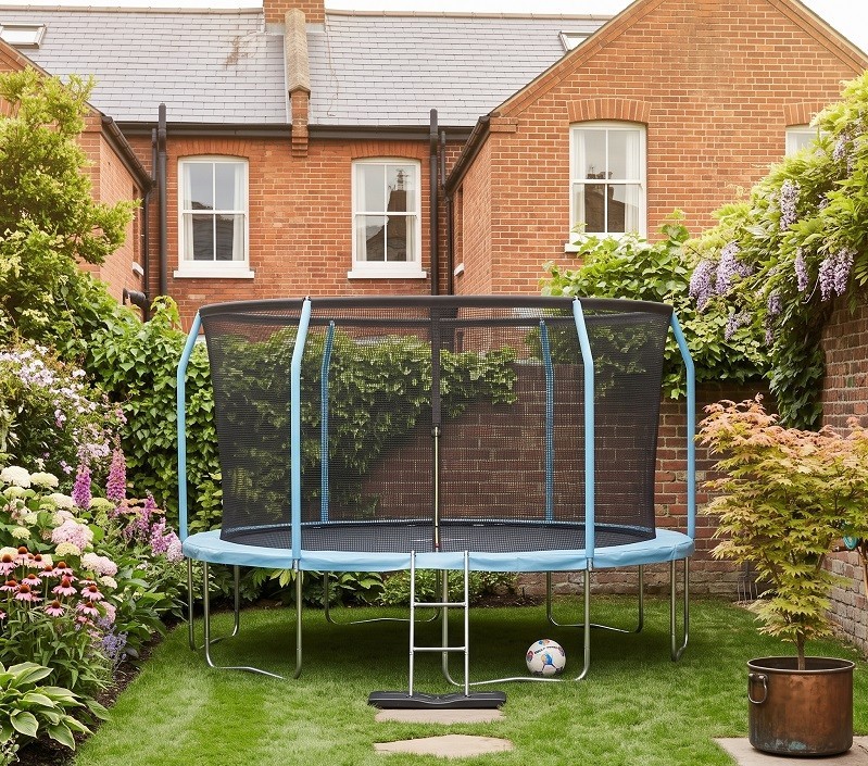Reconditioned Special Air King Jump 12ft Trampoline with Safety Enclosure Free L