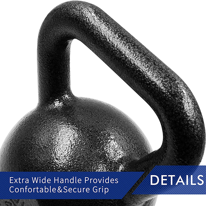 PROIRON Cast Iron Kettlebell Weight Exercise Home Fitness Workout Multi Gym 4KG - Image 3