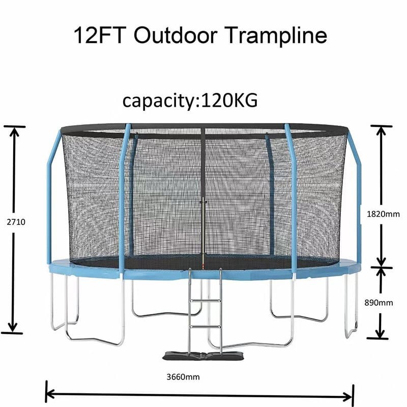 Reconditioned Special Air King Jump 12ft Trampoline with Safety Enclosure Free L - Image 6