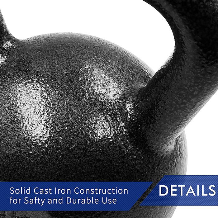 PROIRON Cast Iron Kettlebell Weight Exercise Home Fitness Workout Multi Gym 4KG - Image 5