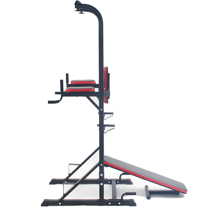 Power Tower Dip Station with Bench and Pull-Up Tower Bar Multi Range Exercise - Image 12