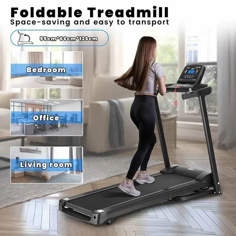 BodyTrain A7 Jet GT Folding Motorised Treadmill Free Fitness Watch & Water Bottl - Image 3