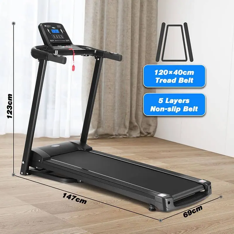 BodyTrain A7 Jet GT Folding Motorised Treadmill Free Fitness Watch & Water Bottl - Image 8
