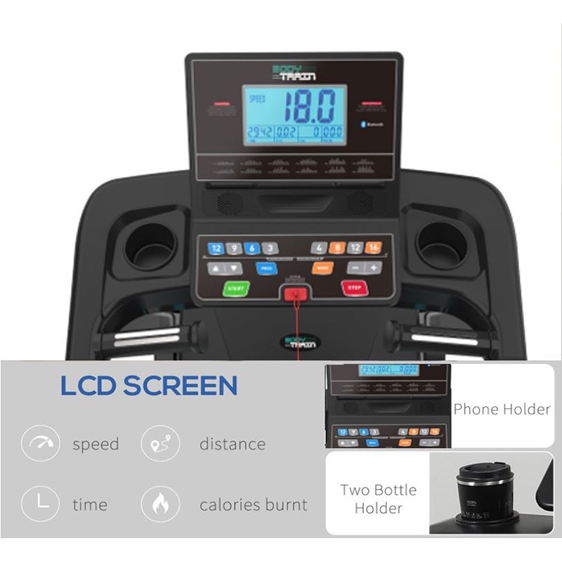 Bodytrain Acacia Pro Motorised Folding Bluetooth Treadmill - Image 9
