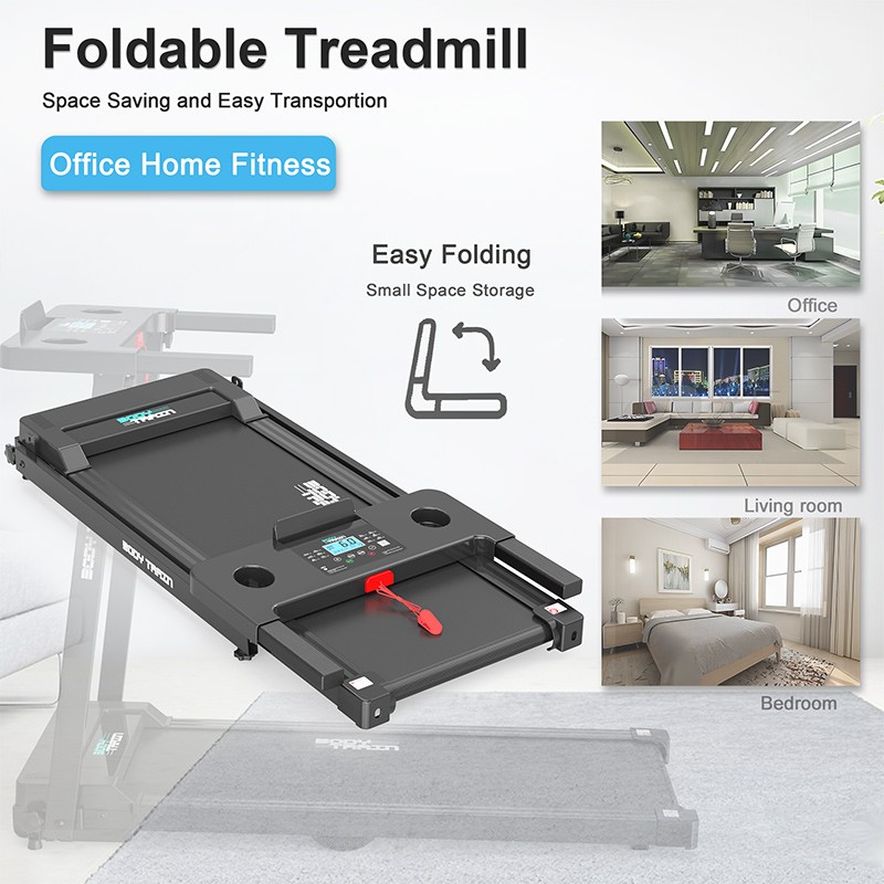 BodyTrain P80G Motorised Folding Bluetooth Treadmill - Image 3