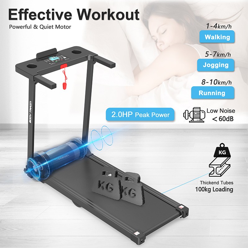 BodyTrain P80G Motorised Folding Bluetooth Treadmill - Image 5