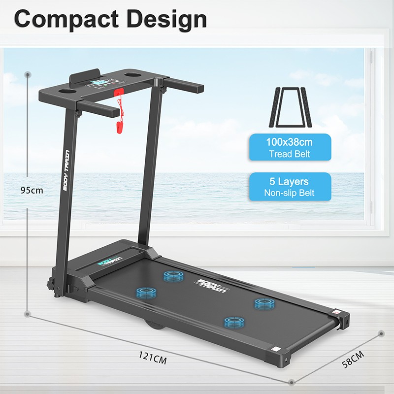 BodyTrain P80G Motorised Folding Bluetooth Treadmill - Image 6