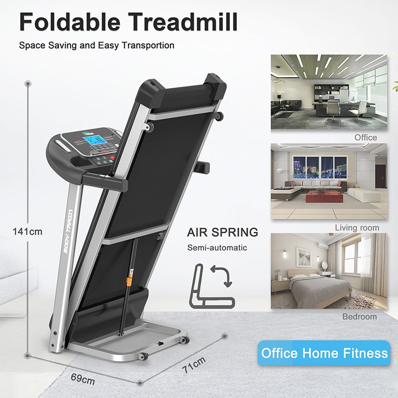 BodyTrain S8 Motorised Folding Bluetooth Treadmill - Image 5