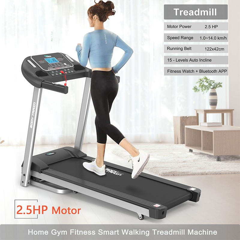 BodyTrain S8 Motorised Folding Bluetooth Treadmill - Image 7