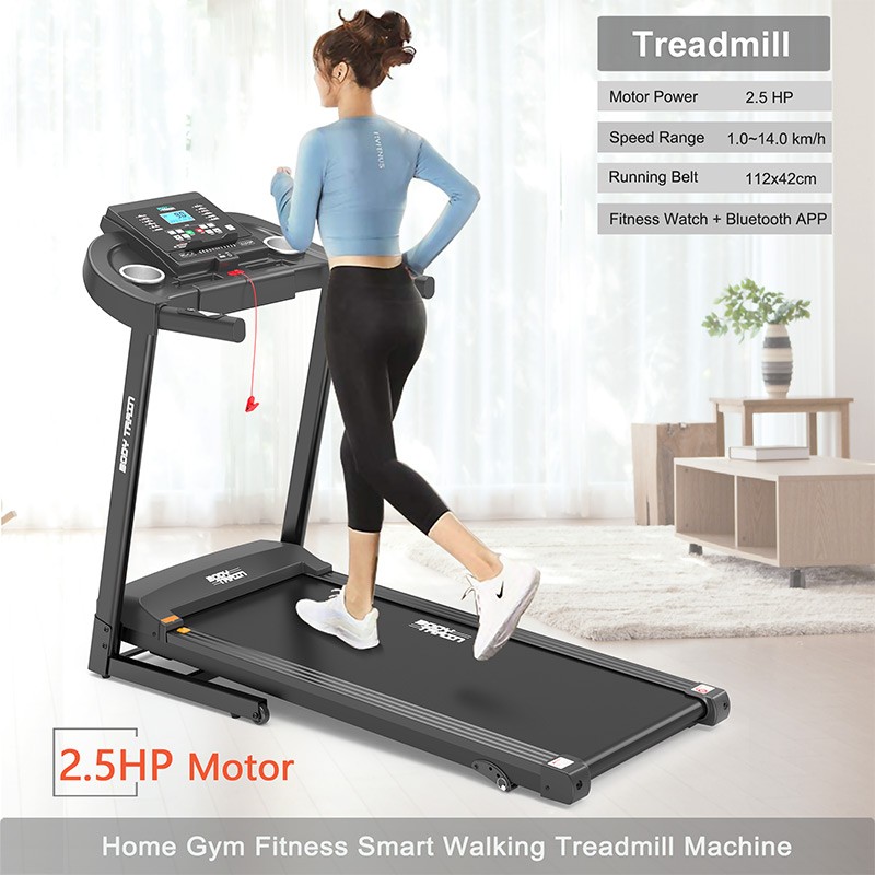 BodyTrain S600 Motorised Folding Bluetooth Treadmill - Image 4