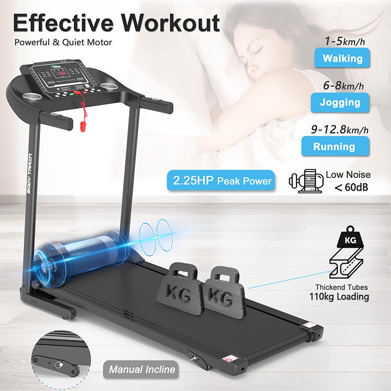 BodyTrain S105 Motorised Folding Bluetooth Treadmill - Image 6
