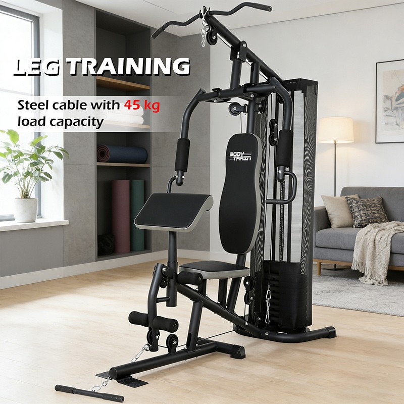 BodyTrain ES-422 Single Station Home Multi Gym 45kg Weight Stack - Image 6