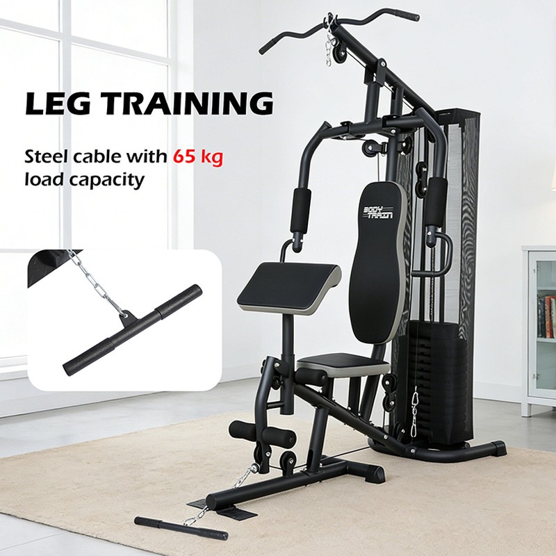 BodyTrain ES-422 Single Station Home Multi Gym 65kg Weight Stack - Image 6