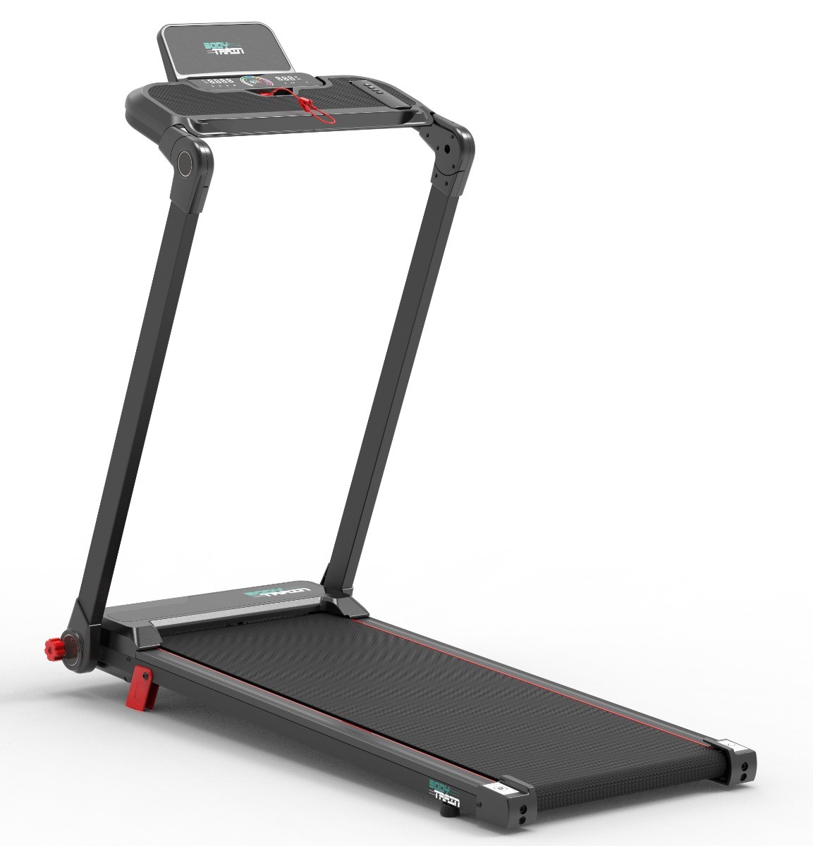 Body Train 2-in-1 Folding Bluetooth Treadmill with Removable Laptop Desk