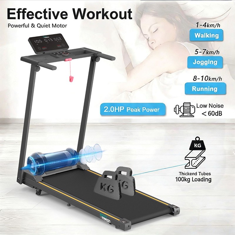 BodyTrain T853 Motorised Folding Bluetooth Treadmill - Image 2