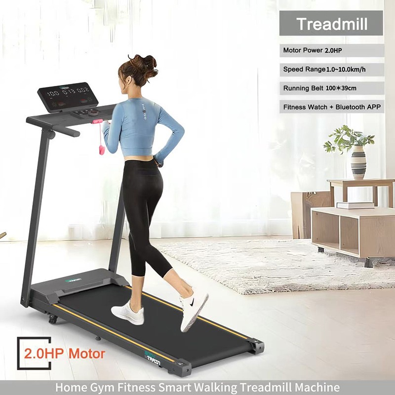 BodyTrain T853 Motorised Folding Bluetooth Treadmill - Image 4