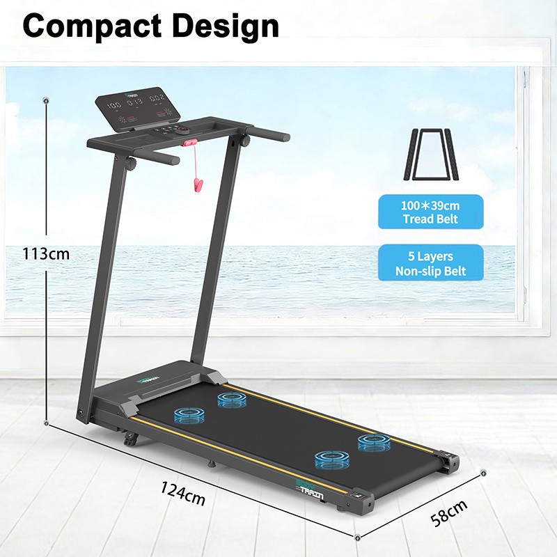 BodyTrain T853 Motorised Folding Bluetooth Treadmill - Image 6