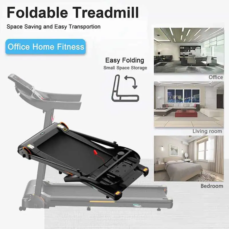 BodyTrain T150 Motorised Folding Bluetooth Treadmill - Image 4