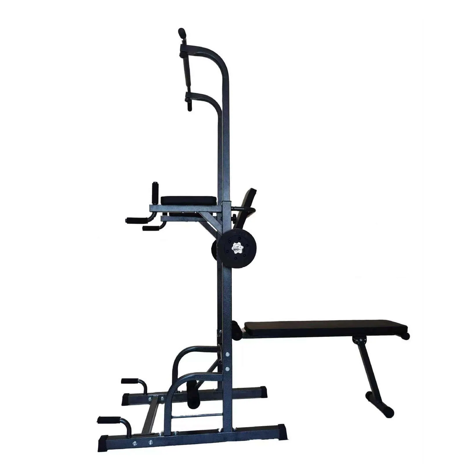 Power Tower Dip Station with Bench and Pull-Up Tower Bar Multi Range Exercise - Image 9