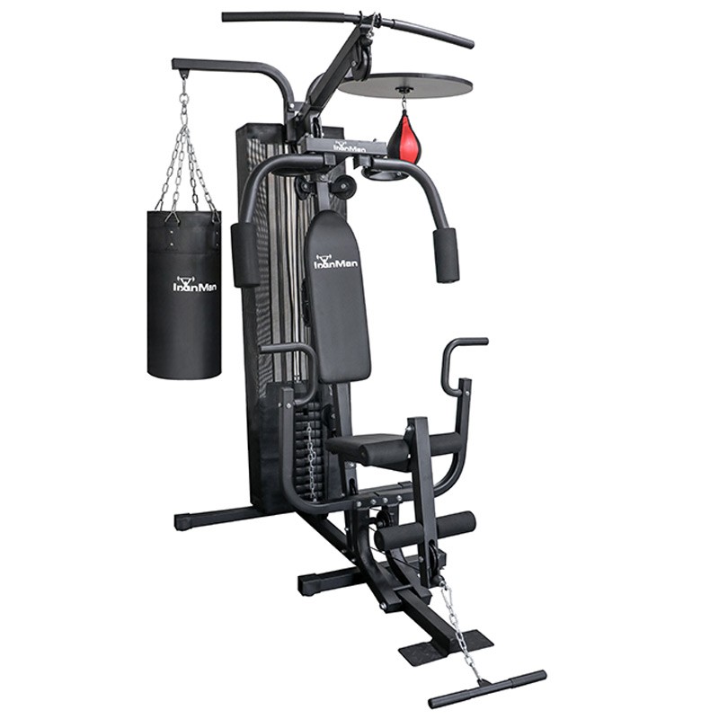 IronMan 3 Station Boxing Deluxe Home Multi Gym with 55kg Weight Stack - Image 2