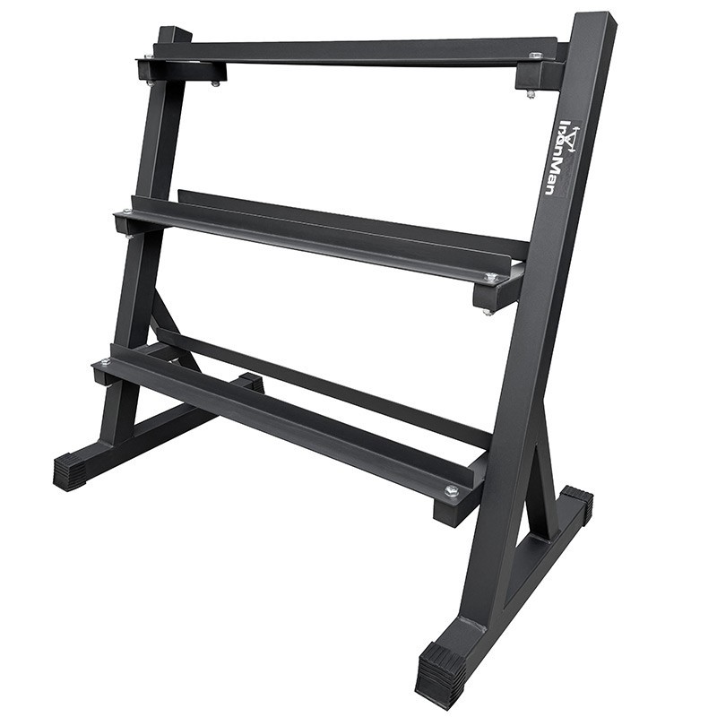 Hex Dumbbell 15kg-30kg Set & 3 Tier Rack Full Home Gym Weights Training Fitness - Image 10
